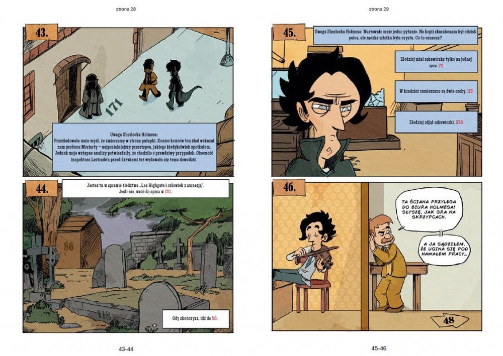 Absatz-Comic - Vier Untersuchungen von Sherlock Holmes